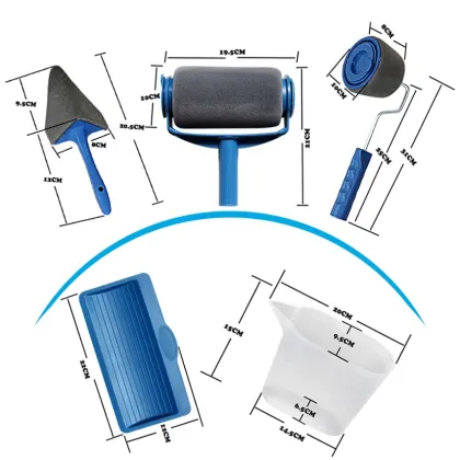 Professional Wholesale Custom Paint Runner Pro 8 Pc Print Paint Roller Brush Set
