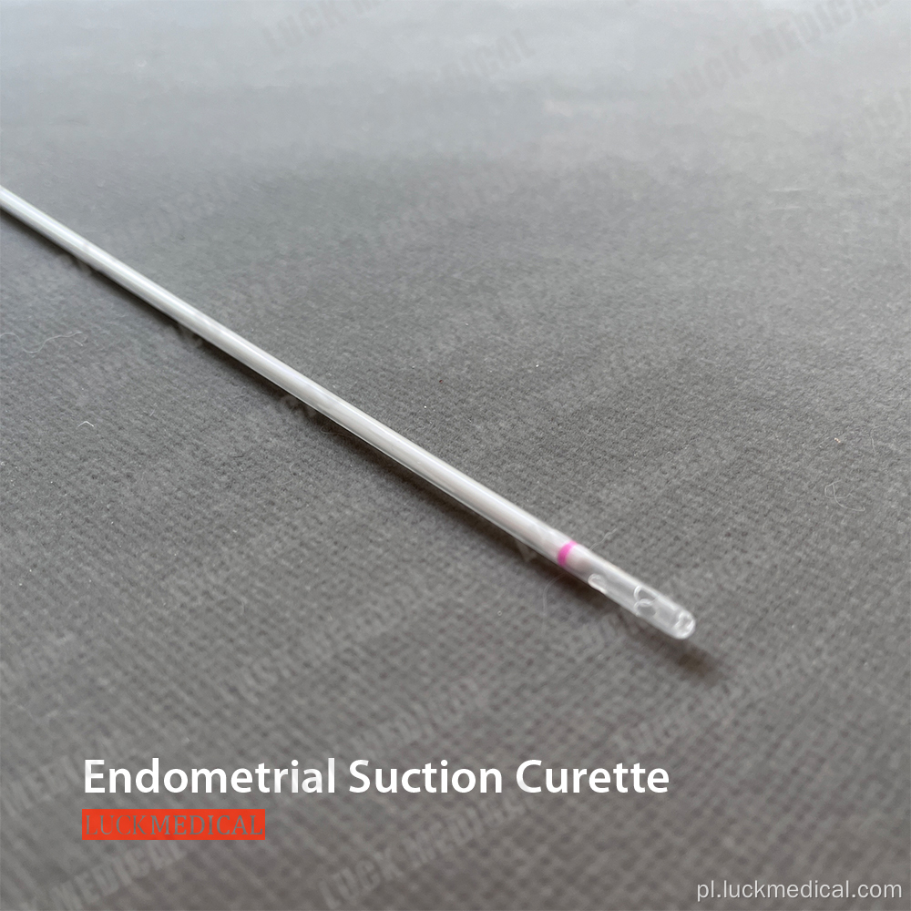 Ginekologiczne endometrium cewnik ssący plastik