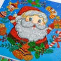 Garlandia Papai Noel pintura de diamante 30 * 30