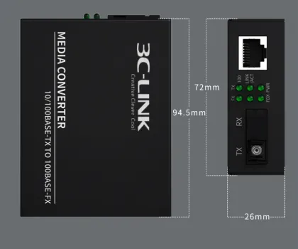 3C-LINK HOT SALE: FTTH Gigabit SFP Optical Fiber Ethernet Media Converter
