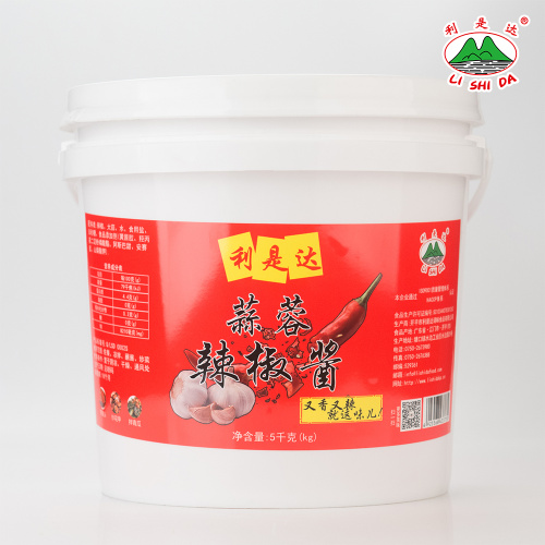 garlic chilli sauce 5kg plastic drum