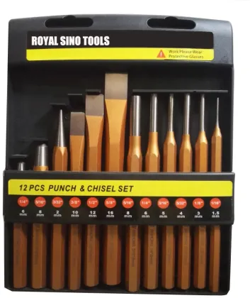 Royal Sino High Quality 12 PCS Woodworking Punch and Chisel Set