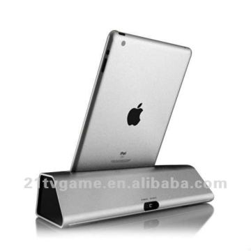 For iPad HIFI Charger Speaker with charger function , LCD data clock and alarm clock function