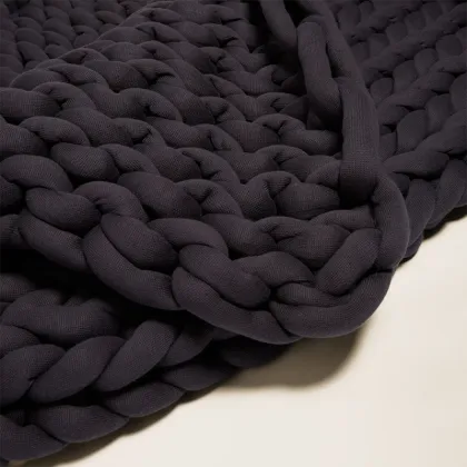 Chunky Organic Chunky Knitted Weighted Blanket