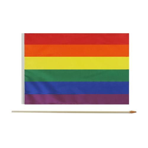 High Quality Customized Printed Rainbow Hand Flag