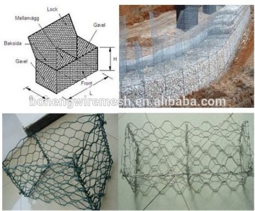 Galvanized and PVC coated Gabion Box and Mattress for Sale: