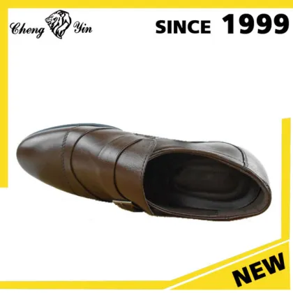 High Class height increasing genuine leather men 's dress shoes