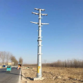 Steel Transmission Pole 25FT,30FT,35FT,40FT,45FT Philippines Nea Standard Power Pole Factory