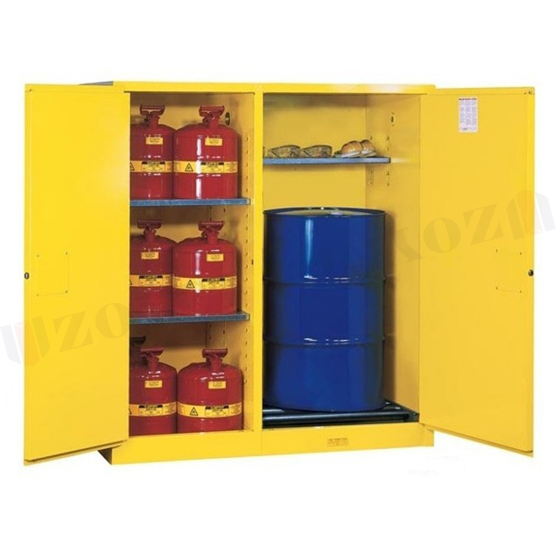 Combined drum storage cabinet