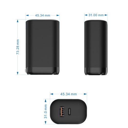 Charger de 3 puertos 65W PD 3.0 Gan Charger