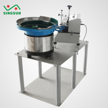 High production capacitor shearing machine