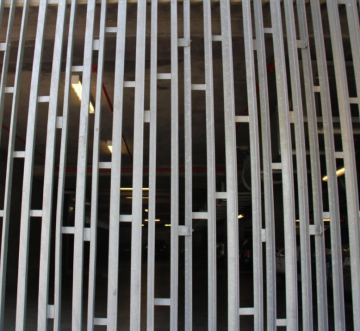 Metal screen used for room decoration