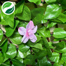 Simulação planta verde flor falsa folha de pêssego