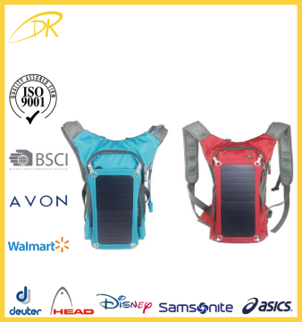 BSCI audit outdoor solar bag for hiking climbing, wholesale solar panel backpack