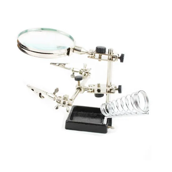 High-Quality 90mm 4X Magnifying Glass with Stand for Repair Assistance