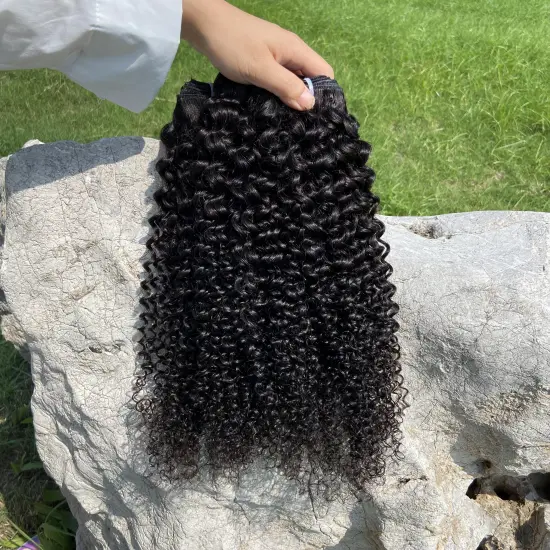 Kinky Curly Hair Brazilian Bulk Products Short Vendor Humain Perruque De Bandeau Peruque Peruvian Raw Human Hair Extension