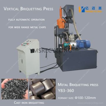 Hydraulic Cast Iron Scrap Metal Briquetting Press