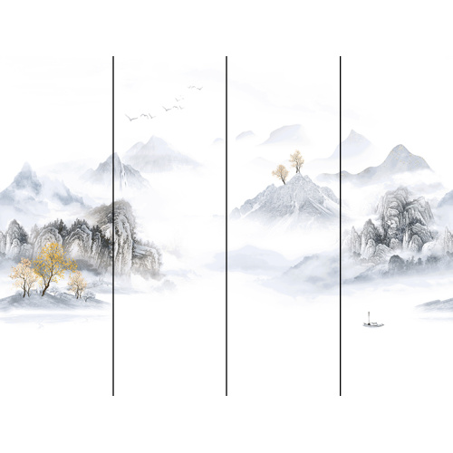 চকচকে ল্যান্ডস্কেপ আর্ট Sintered স্টোন স্ল্যাব