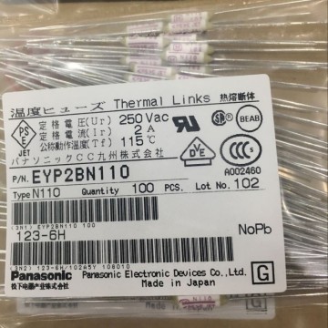 EYP2BN110 2A 250VAC Temperature Fuse 115 Degrees EYP-N