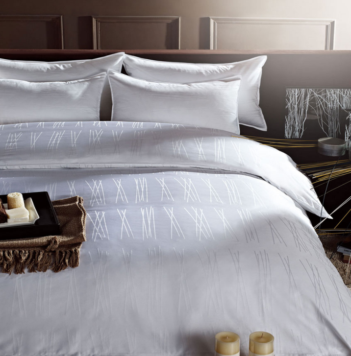 White Hotel Elegant Jacquard Sets