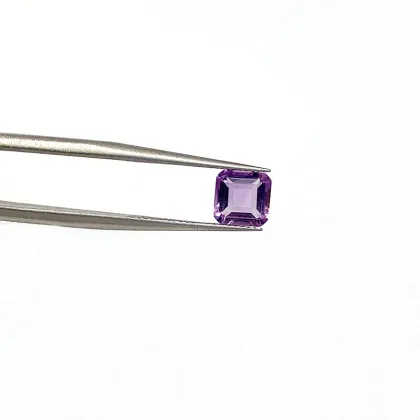 Natural Amethyst Square Small Octagonal Cut Amethyst