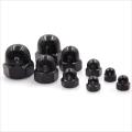 Black Acorn Nuts Nylon Hex Cap Nut