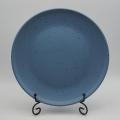 Europese steengoedgoedersets, moderne minimalistische stijl blauwe servies sets, steengoed servies sets kleur geglazuurd