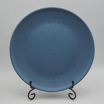 Europäisches Steinzeug -Geschirrsets, moderner minimalistisches blaues Geschirrsets, Steinzeug -Geschirr Sets Farbverglased