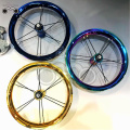 colorful blue 7075 rim 12H 12inch wheel set