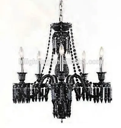 5 heads crystal baccarat Zenith black chandelier