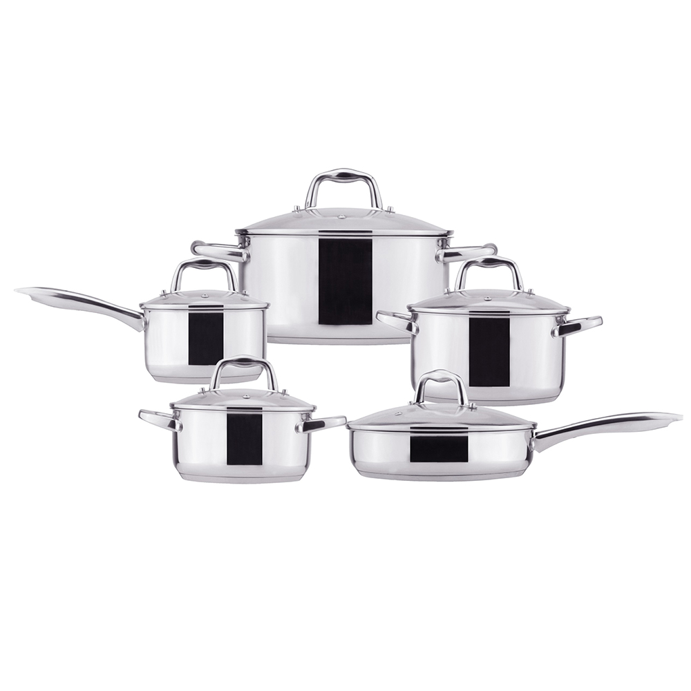 Capsule bottom cooking pot kitchen cookware set