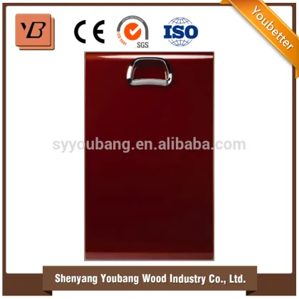 household furniture modern lumber acrylic kitchen cabinet door