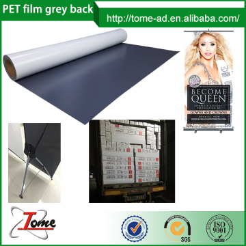 Roll up Material PET banner, grey back PET Film
