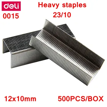 500PCS/BOX Deli 0015 Heavy Duty 12x10mm Staples - High Quality
