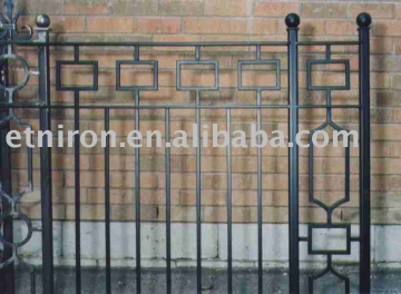 forged iron fence