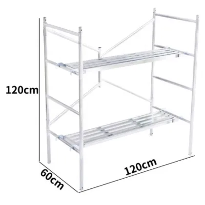 1.5m Work Platform Portable Ladder Frame Scaffold Mobile Steel Folding Scaffolding