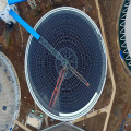 Circular yard with scraper bridge reclaimer