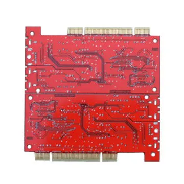 6-layer Goldfinger PCB for Video Card, with Immersion Gold and Hard Au Red Soldermask