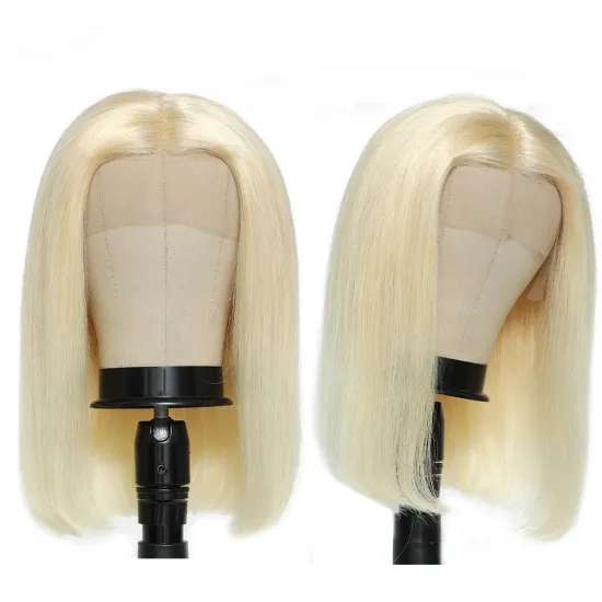 Hot Selling Short Bob Human Hair Lace Wig,Human Hair 613 Blonde Lace Front Wig,Cheapest Fringe Quality Human Hair Wig
