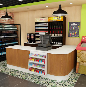 Stainless Steel Supermarket Checkout Counter