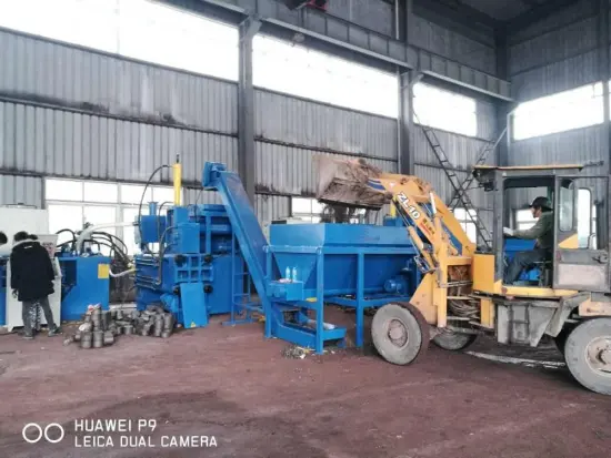 Horizontal Automatic Scrap Steel Chippings Briquetting Line