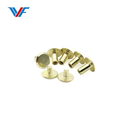Double Caps Metal Rivet Hardware Accessory for Stationery