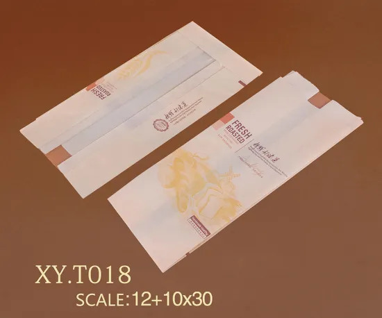 Custom size kraft paper bag for bread packing