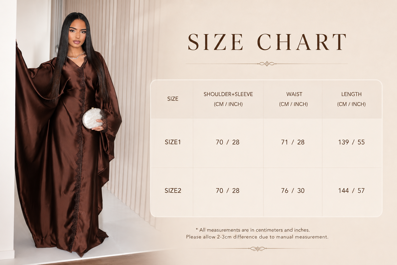 Plus Size V Neck Lace Abaya Dress