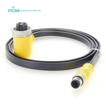 ASi Power Distribution Cable: Connecting PLC, Profinet, CANbus, and CanOpen Devices with M12 Male to 7/8 Female Sensor Jumper for Address Programming