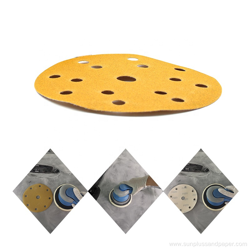 6 Inch Sand Paper Sanding Gold Sandpaper Discs