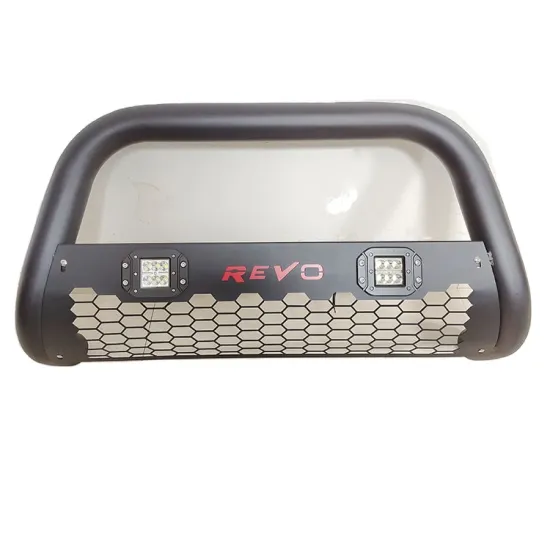 High Quality Ponyan 4x4 Black Paint Steel Front Bumper for Toyota Hilux Vigo Revo Bull Bar