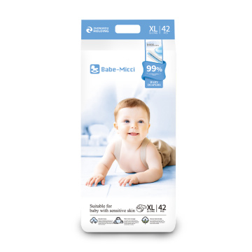 Pañales desechables biodegradables con capa superior suave