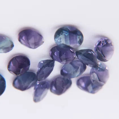 Colored Fluorite Loose Stone Crystal Oval Various Shapes