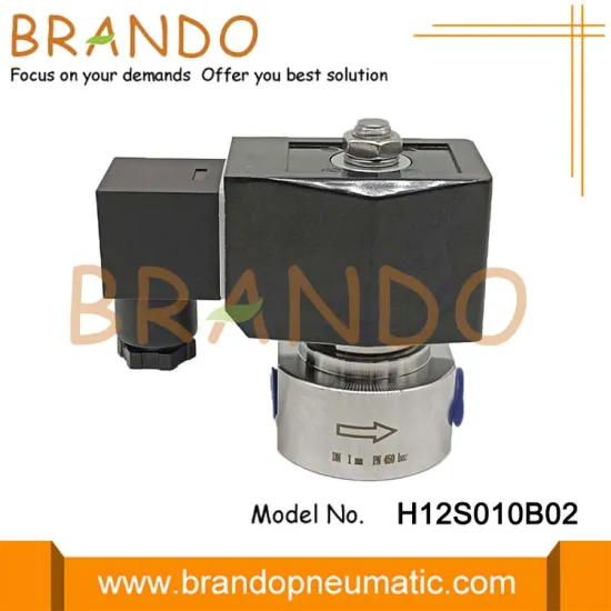 500 bar High Pressure Solenoid Valve 1/4'' Stainless Steel